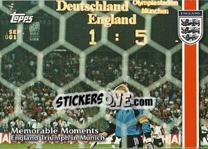 Cromo Germany v. England - England 2002 - Topps