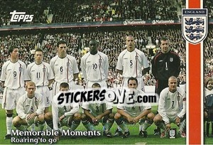 Sticker England v. Greece - England 2002 - Topps