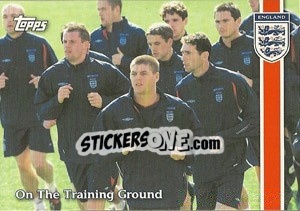 Sticker On The Training Ground - England 2002 n. 50 - Topps