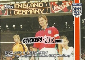 Sticker England 0-1 Germany - England 2002 n. 53 - Topps