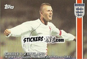 Sticker Greece 0-2 England - England 2002 n. 57 - Topps