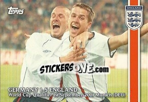 Sticker Germany 1-5 England - England 2002 n. 58 - Topps
