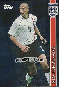 Sticker Rio Ferdinand - England 2002 n. E3 - Topps