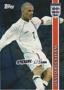 Sticker David Beckham - England 2002 n. E5 - Topps