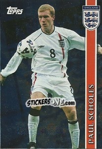 Sticker Paul Scholes - England 2002 n. E6 - Topps