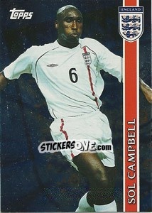 Sticker Sol Campbell - England 2002 n. E10 - Topps