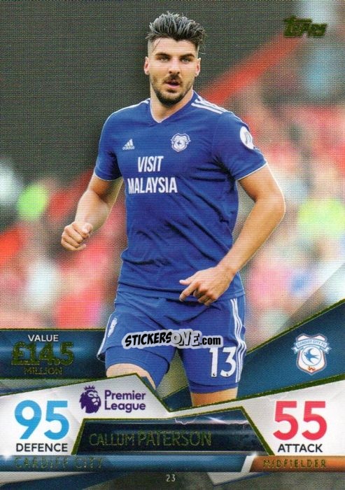 Sticker Callum Paterson - English Premier League 2018-2019. Match Attax Ultimate n. 23 - Topps