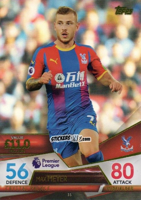 Cromo Max Meyer - English Premier League 2018-2019. Match Attax Ultimate n. 35 - Topps