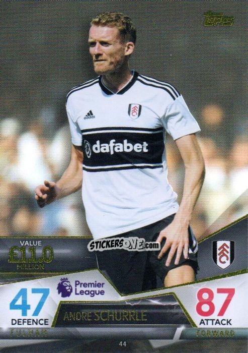 Cromo Andre Schurrle - English Premier League 2018-2019. Match Attax Ultimate n. 44 - Topps