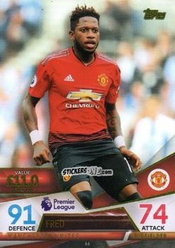 Sticker Fred - English Premier League 2018-2019. Match Attax Ultimate n. 66 - Topps