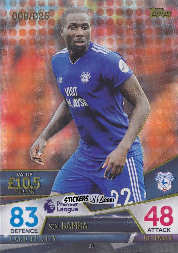 Figurina Sol Bamba - English Premier League 2018-2019. Match Attax Ultimate n. 21o - Topps