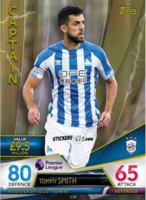 Sticker Tommy Smith - English Premier League 2018-2019. Match Attax Ultimate n. 110 - Topps