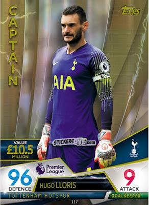 Cromo Hugo Lloris - English Premier League 2018-2019. Match Attax Ultimate n. 117 - Topps