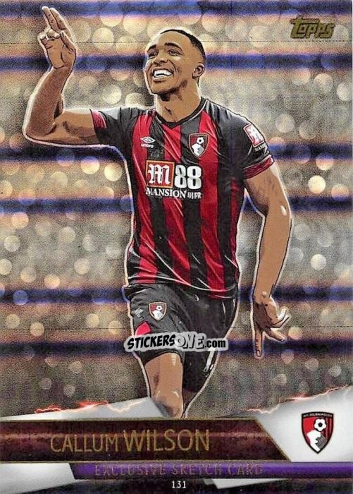 Sticker Callum Wilson - English Premier League 2018-2019. Match Attax Ultimate n. 131 - Topps