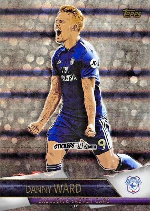 Sticker Danny Ward - English Premier League 2018-2019. Match Attax Ultimate n. 135 - Topps