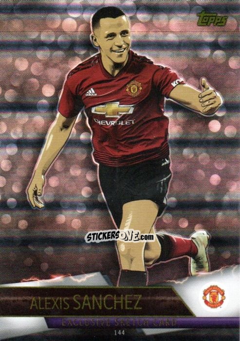 Figurina Alexis Sanchez - English Premier League 2018-2019. Match Attax Ultimate n. 144 - Topps