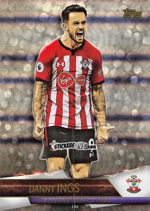 Sticker Danny Ings - English Premier League 2018-2019. Match Attax Ultimate n. 146 - Topps