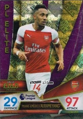 Sticker Pierre-Emerick Aubameyang - English Premier League 2018-2019. Match Attax Ultimate n. 151 - Topps