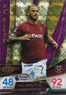 Sticker Marko Arnautovic - English Premier League 2018-2019. Match Attax Ultimate n. 160 - Topps