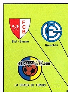 Sticker Map Switzerland (puzzle 1) - Football Switzerland 1983-1984 - Panini