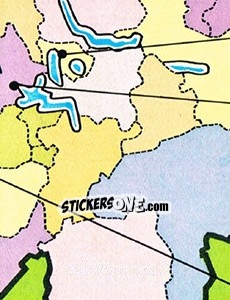Sticker Map Switzerland (puzzle 7) - Football Switzerland 1983-1984 n. 7 - Panini