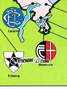 Sticker Map Switzerland (puzzle 11) - Football Switzerland 1983-1984 n. 11 - Panini