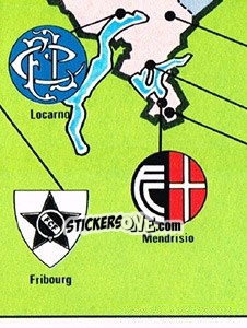 Sticker Map Switzerland (puzzle 11) - Football Switzerland 1983-1984 - Panini