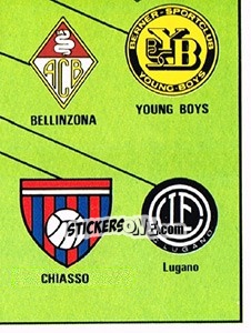 Sticker Map Switzerland (puzzle 12) - Football Switzerland 1983-1984 - Panini