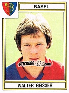 Sticker Walter Geisser - Football Switzerland 1983-1984 - Panini