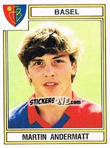 Sticker Martin Andermatt - Football Switzerland 1983-1984 n. 40 - Panini