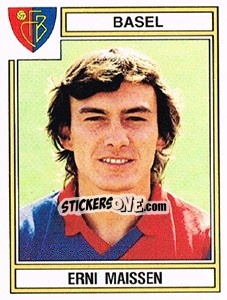 Sticker Erni Maissen - Football Switzerland 1983-1984 - Panini
