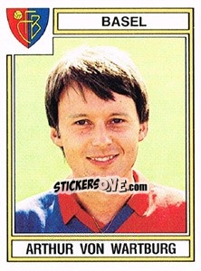 Sticker Arthur von Wartburg - Football Switzerland 1983-1984 n. 43 - Panini
