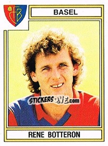 Sticker Rene Botteron - Football Switzerland 1983-1984 - Panini