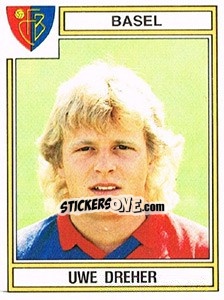 Sticker Uwe Dreher - Football Switzerland 1983-1984 - Panini