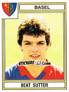 Figurina Beat Sutter - Football Switzerland 1983-1984 n. 46 - Panini