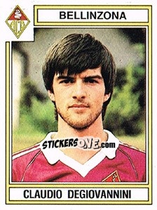 Sticker Claudio Degiovannini - Football Switzerland 1983-1984 n. 54 - Panini