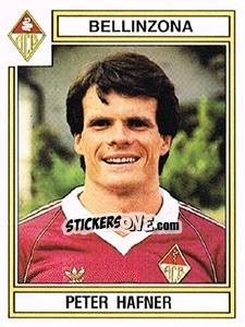 Cromo Peter Hafner - Football Switzerland 1983-1984 - Panini
