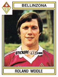 Sticker Roland Weidle - Football Switzerland 1983-1984 - Panini