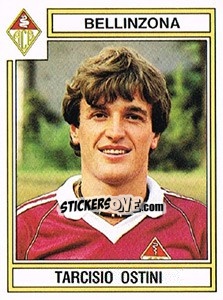 Cromo Tarcisio Ostini - Football Switzerland 1983-1984 - Panini