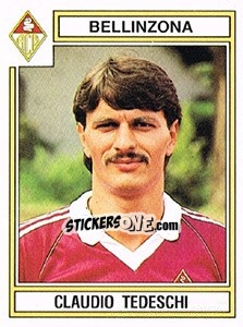 Cromo Claudio Tedeschi - Football Switzerland 1983-1984 - Panini