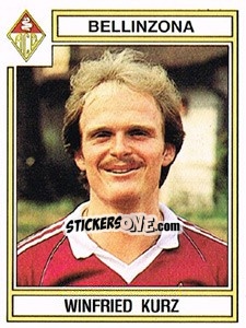 Cromo Winfried Kurz - Football Switzerland 1983-1984 - Panini