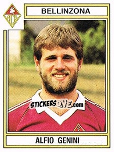 Sticker Alfio Genini - Football Switzerland 1983-1984 - Panini