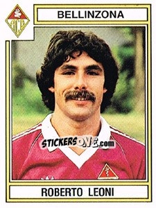 Cromo Roberto Leoni - Football Switzerland 1983-1984 - Panini