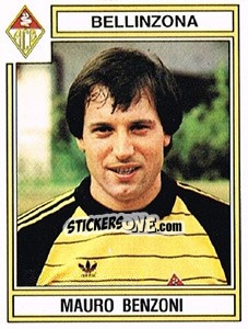 Sticker Mauro Benzoni - Football Switzerland 1983-1984 n. 66 - Panini