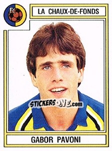 Sticker Gabor Pavoni - Football Switzerland 1983-1984 - Panini