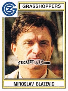 Sticker Miroslav Blazevic - Football Switzerland 1983-1984 n. 106 - Panini