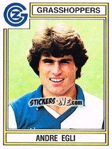 Cromo Andre Egli - Football Switzerland 1983-1984 - Panini