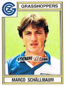 Sticker Marco Schallibaum - Football Switzerland 1983-1984 - Panini