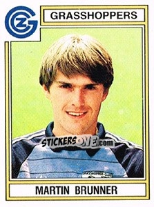 Sticker Martin Brunner - Football Switzerland 1983-1984 - Panini