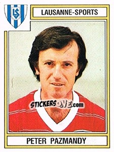 Cromo Peter Pazmandy - Football Switzerland 1983-1984 - Panini